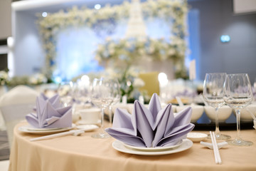 .Beautiful decoration set for wedding party