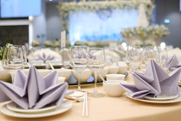 .Beautiful decoration set for wedding party