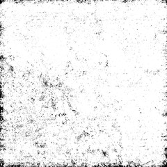 Grunge background abstract black and white. Monochrome texture of dirty surface. Pattern of cracks, chips, scuffs