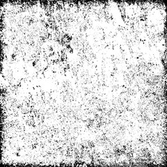 Grunge background abstract black and white. Monochrome texture of dirty surface. Pattern of cracks, chips, scuffs