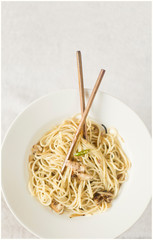 noodles with chopsticks