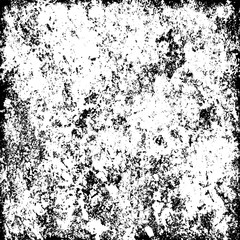 Grunge background abstract black and white. Monochrome texture of dirty surface. Pattern of cracks, chips, scuffs