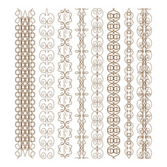 Elements of design. Ornaments. Edge, curb, frame.