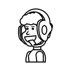 boy with headphone avatar character