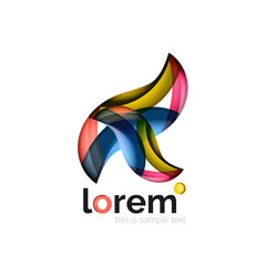 Geometric convergence vector business icon