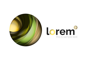 Geometric convergence vector business icon