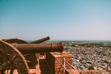 The canons of the Fort of Jodhpur