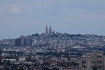 Fototapeta na wymiar aerial view of paris from eiffel tower