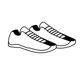 shoes for practice sport isolated icon