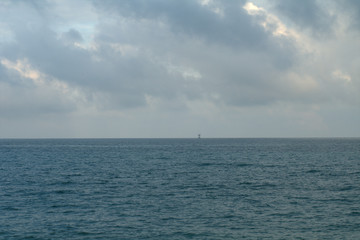 sea and sky,horizon,clouds,seascape,waves,nature,view,