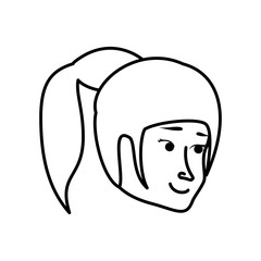 head young woman avatar character