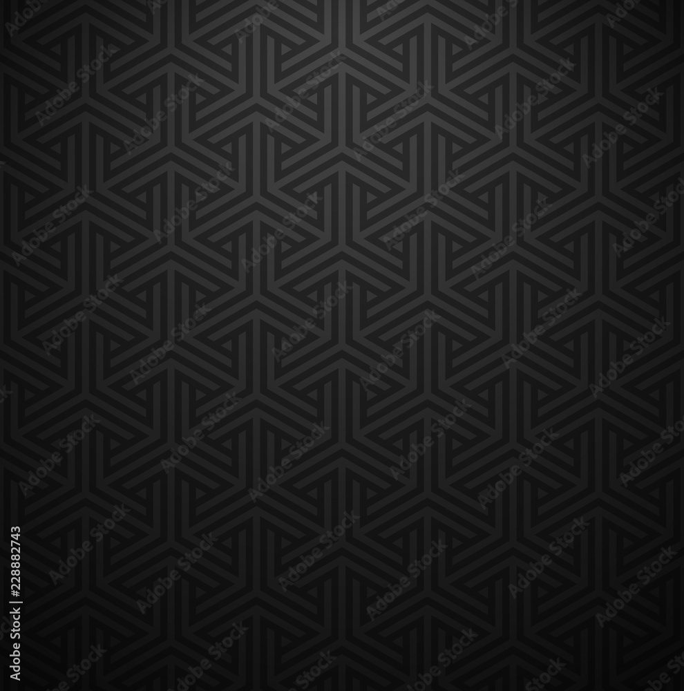 Poster vector geometric texture with lighting. dark modern background.