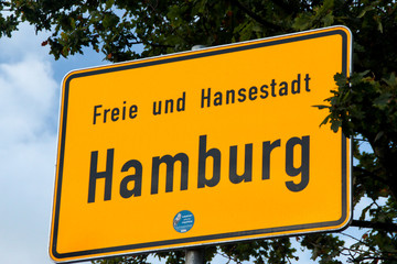 Freie und Hansestadt Hamburg Sign