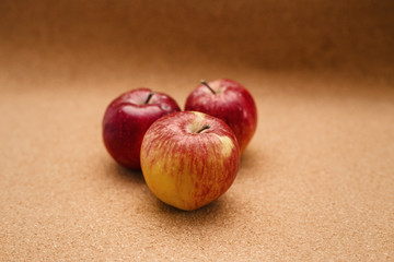 Close-up of two part of a pomegranate in white plate