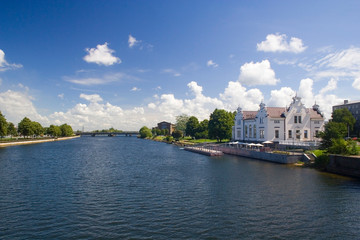 Naklejka premium view of the river in Latvia
