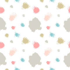 Abstract paint stains, picturesque background. Seamless decorative background. Vector