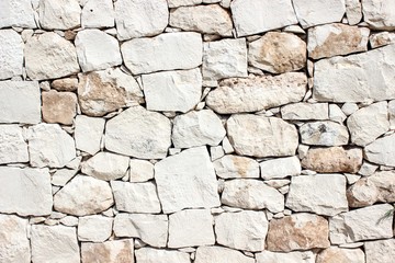 old stone wall of stones. Texture. Free copy space.