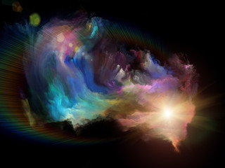 Obraz na płótnie Canvas Virtualization of Color Motion