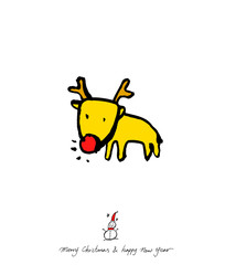 성탄절 / 손으로 그린 성탄전 카드