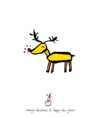 성탄절 / 손으로 그린 성탄전 카드