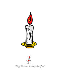 성탄절 / 손으로 그린 성탄전 카드