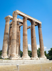 Temple of Olympian Zeus in Greek capital city Athens