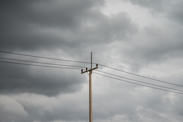 Rainstorm dark clouds is coming - Weather condition