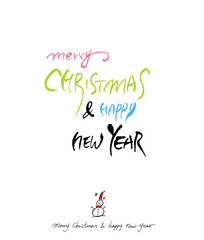 성탄절 / 손으로 그린 성탄전 카드