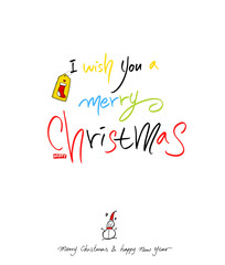 성탄절 / 손으로 그린 성탄전 카드