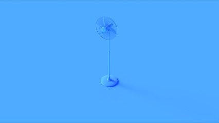 Blue Office Cooling fan 3d illustration 3d render