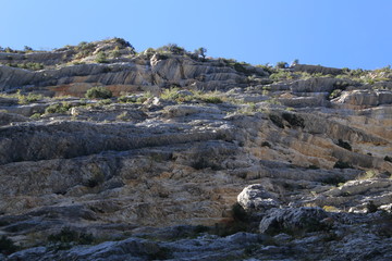 Roche dorée du ciel