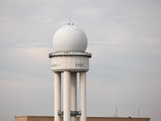 RRP 117 Radar Tower In Public City Park Tempelhofer Feld, Former Tempelhof Airport In Berlin, Germany