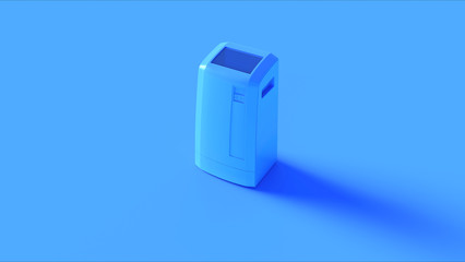 Blue Office Server Room Cooler 3d illustration 3d render