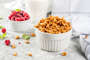 Healthy breakfast ingredients