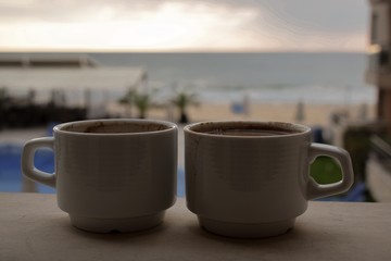 kawa nad morzem, urlop