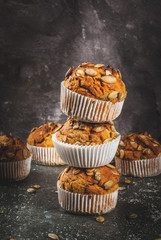 Healthy pumpkin muffins