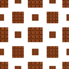 Close up chocolate pieces seamless pattern background