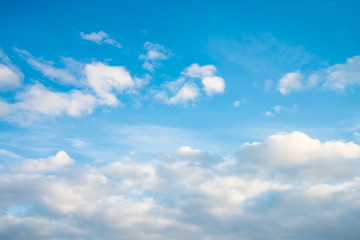 Blue sky clouds background - natural concept