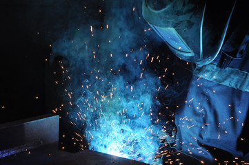 manufacture of welded products. welding of metal structures