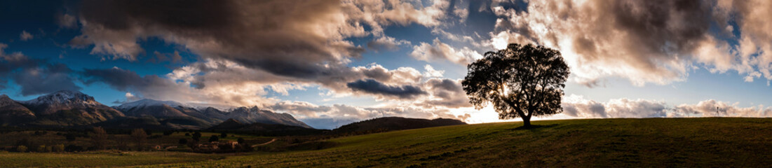 atardecer en sierra arana