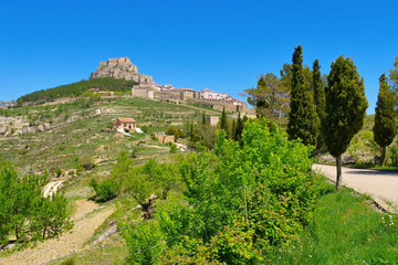 die alte mittelalterliche Stadt Morella, Castellon in Spanien - the old medieval town of Morella in Spain