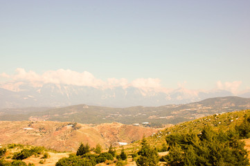 autumn landscape in the mountains