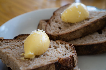 bread with butter on it