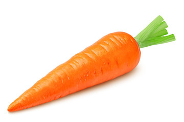 carrot isolated on white background, clipping path, full depth of field - obrazy, fototapety, plakaty