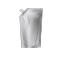 stand up pouch packaging for ketchup empty template 