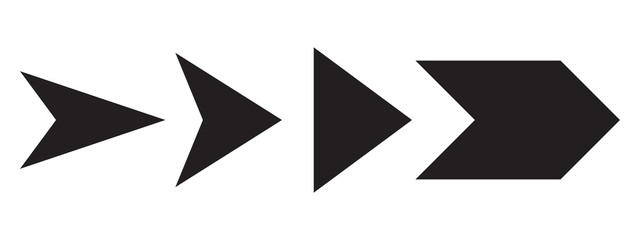 Set of arrows. Vector illustration