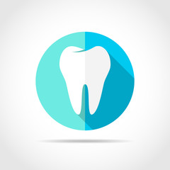 Tooth icon. Vector illustration.