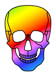 Abstract skull design