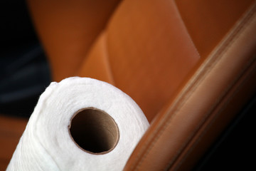 Car clean leather seats