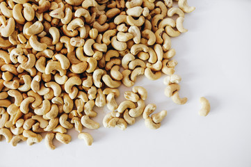 Cashew isolated from the top